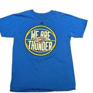 NBA OKC Thunder Blue Adult Medium Short Sleeve T Shirt “We Are Thunder”